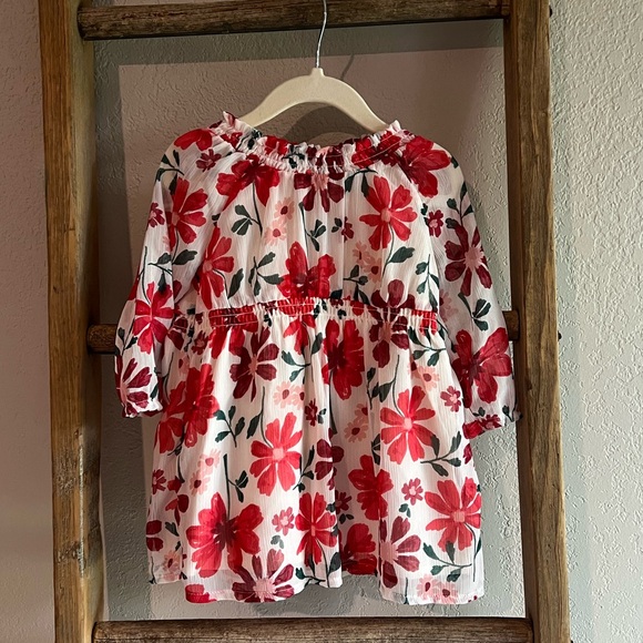 Carter’s Long Sleeve Floral Dress - Picture 2 of 4